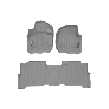 Weathertech Grey, Front and Rear Floorliners 461665-1-2