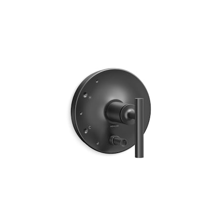 Kohler Purist Rite-Temp valve trim with push-button diverter and lever handle T14501-4-BGP