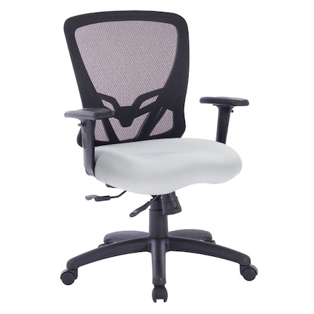 We'Re It Zapp Series Black Mesh Back Adjustable Task Chair with Seat Slide, Grey Fabric Seat and Black Frame OFD501F-GRY