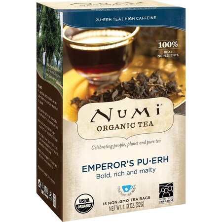 Numi Tea, Emperor's Puerh, Filterbag, 0.13 oz, 16 PK 10350