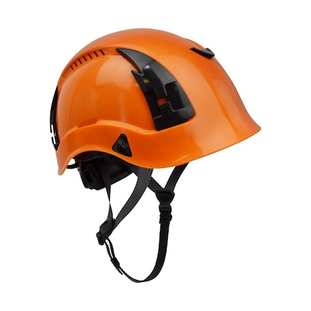 Malta Dynamics Safety Helmet, Acrylonitrile Butadiene Styrene (ABS), Ratchet, Orange HTO2000