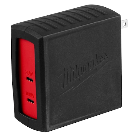 Milwaukee Tool Battery Adapter, USB-C, 2 Ports 48-59-2847
