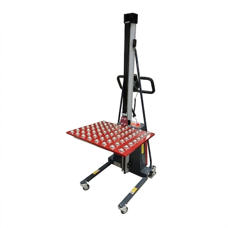 Pake Handling Tools Powered Ball Conveyor Transfer Lift Trucks, 330lb, 60in Lift Height PAKWP02-BP01