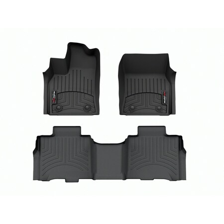 Weathertech Black, Front and Rear Floorliners 441784-1-2
