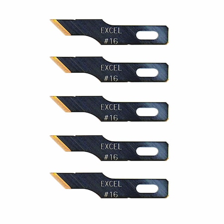 Excel Blades #16 Utility Blade - Titanium Nitride, 500PK 22416