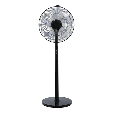 Edendirect 14.5 Inch Adjustable Pedestal Stand Fan with 12 Speed , Remote Control, 90deg Oscillation, Timer IR-STAND1601WRC