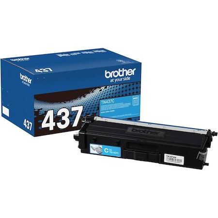Brother Ultra High Yield Cyan Toner Cartridge 8,000 Yield TN437C