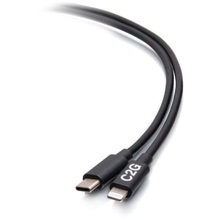 C2G 3ft.9m USB C to Lightning Cable Black C2G54555