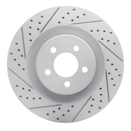 Dynamic Friction Co DFC Geoperformance Rotor - Drilled and Slotted 830-39019L