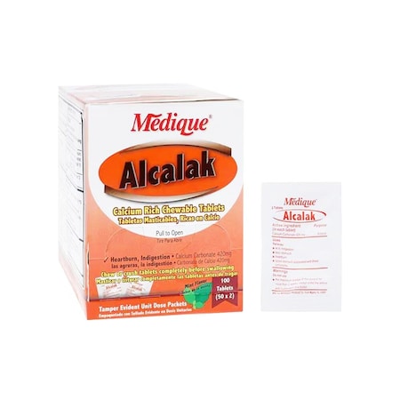 Alcalak Antacid Tablets 420mg Spearmint, 100PK 1512857