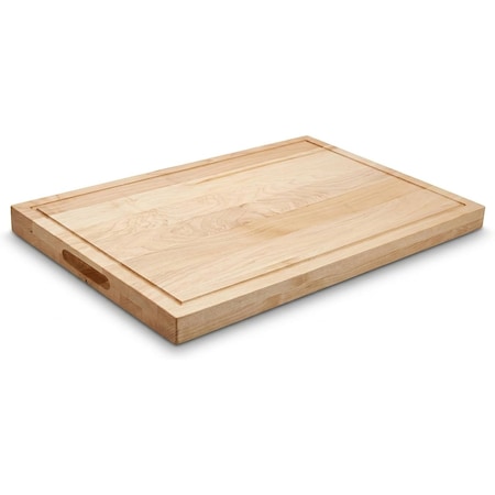 Amgood 16 in. x 24 in. Maple Wood Cutting Board, Reversible with Juice Groove and Handles AMG MWCB-1624-SQJG-Z