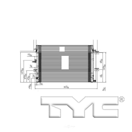 Tyc A/C Condenser 30005