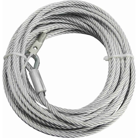 Kfi UTVCBL4K 40005000lb Galvanized Winch Cable - 38 ft, Includes Loop Thimble & Terminal Kit UTV-CBL-4K