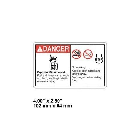 Genie REPLACEMENT DECAL-EXPLOSION-FUELING 237971