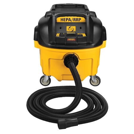 Dewalt 8 gal Dust Extractor, HEPA/RRP, Wet/Dry, 115 V AC, 1 1/4 in Hose Diameter DWV010