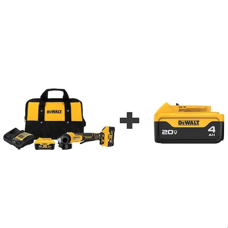 Dewalt Cordless Grinder Kit w/3rd Battery DCG413R2/DCB204