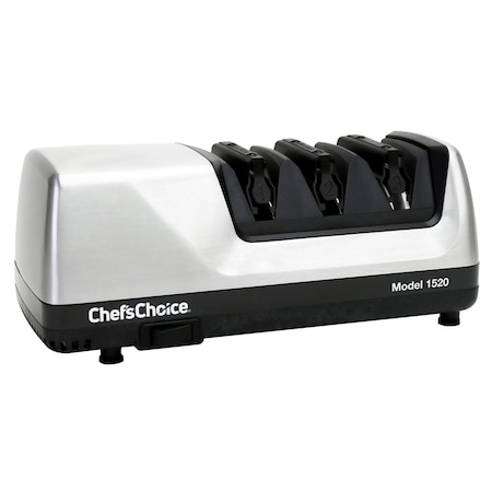 Chefs Choice Chef'sChoice AngleSelect Professional Electric Knife Sharpener, in Brushed Metal 0115207