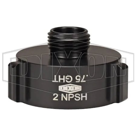 Dixon Style N37 Rocker Lug Hydrant Adapter, 2 x 3/4 in, FNPSH x Male Garden Hose Thread Connection, Alumin N37-20S07G