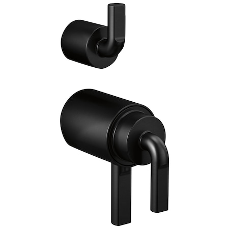 Brizo Litze Tempassure Thermostatic Valve With Diverter Trim Handle Kit, Notch Lever HL7539-BL