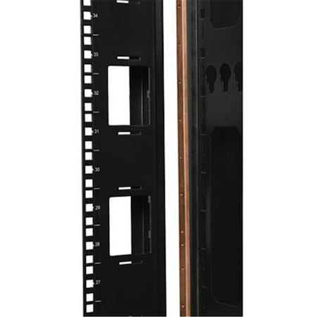 Doomsday SRGROUND 42U Rack Enclosure Server Cabinet Copper Bus Grounding Bar Black DO2565211