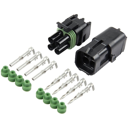 Allstar Performance 4-Wire Weather Pack Square Connector Kit ALL76269