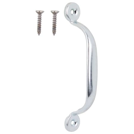 Prosource Door Pull, 3/4 in W, 4-3/4 in D, 1-3/16 in H, Steel, Zinc Plated LR-008-PS