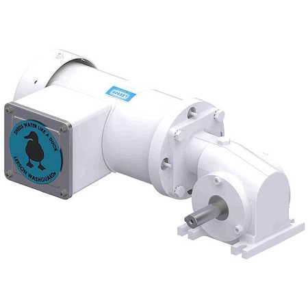 Leeson AC Gearmotor, 75 lb-in Max. Torque, 83 RPM Nameplate RPM, 110V Voltage, Single Phase M1145142.00