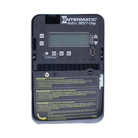 Intermatic Astronomic 7-Day/365 Day 2-Circuit Electronic Control 120-277 VAC 2-SPST/DPST Indoor Metal Enclosure ET2825C