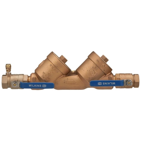 Wilkins Double Check Backflow Preventer, Bronze 114-950XLT