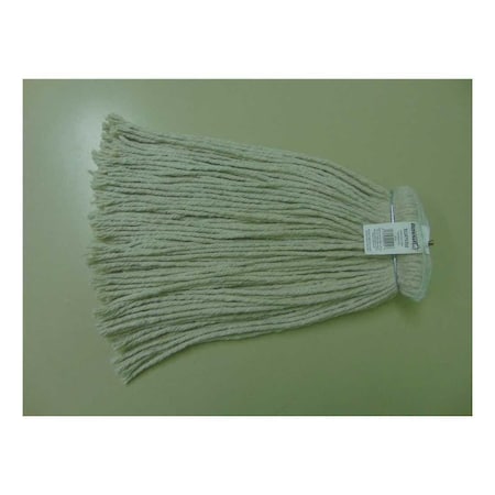 Renown 20 oz. 4-Ply Natural Cotton Metal Screw Type Headband Cut End Mop Head off white, 6PK CM-22020BKHP