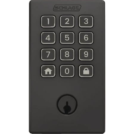 Schlage Arrive Century Matte Black Smart WiFi Deadbolt BE459WBVCEN622