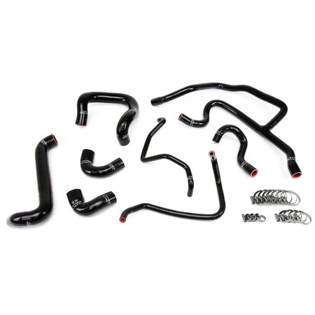 Hps Performance High Temp Reinforced Silicone Radiator and Heater Coolant Hose Kit, Black,  57-1427-BLK