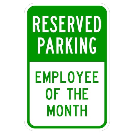 Sign Solutions Usa Parking Sign, 12 in W, Aluminum Sign, White DCS06DWT1218CUS00181