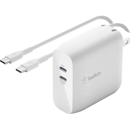 Belkin 68W USB-C CHRR, GAN, 2M C-C CBL, WHT WCH003DQ2MWH-B6