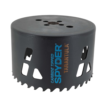 Spyder RCE Hole Saw, Tarantula, Metal Cutting Carbide, 4-1/2'' 600917CF