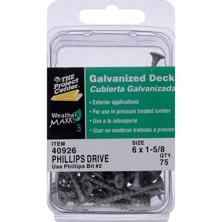 Hillman Deck Screw #6X1-5/8" 40926