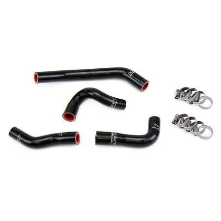 Hps Performance High Temp Reinforced Silicone Radiator Coolant Hose Kit, Black, 57-1825-BLK
