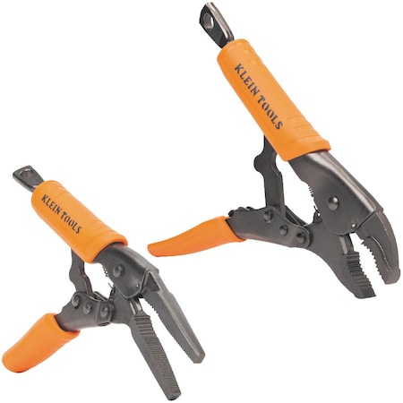 Klein Tools Locking Pliers Set, Curved Jaw, 10 38663