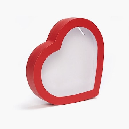 Nashville Wraps Red Heart Boxes, Large with Window 9.25x8x1.25, 3PK HBLW1RE
