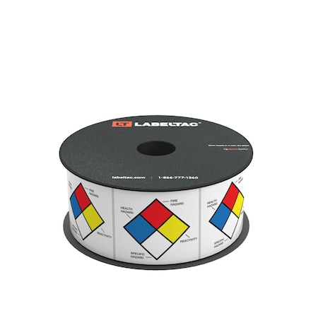 Labeltac NFPA Labels 2in x 2in, 200 per roll LT22NFPA