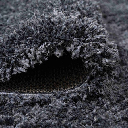 Jonathan Y Groovy Solid Shag Dark Navy 2 ft. x 10 ft. Runner Rug CLD100H-210