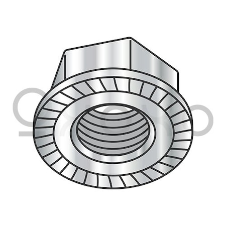 Oxoxo 1/4-20 Serrated Flange Hex Lock Nuts 316 Stainless Steel, 2000PK 634377