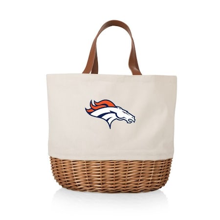 Picnic Time Family Of Brands Denver Broncos - Promenade Picnic Basket, (Beige Canvas) 203-20-187-104-2