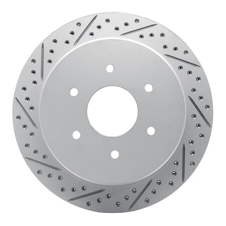 Dynamic Friction Co DFC Geoperformance Rotor - Drilled and Slotted 830-67110L