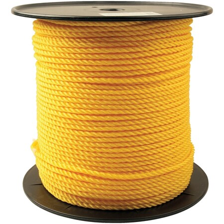 Do It Best 1/4''x600 ' Yellow Twisted Polypropylene Rope 700030