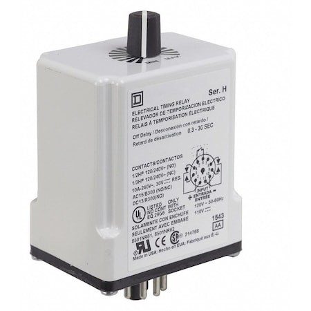 Square D TIMING RELAY 9050JCK29V20