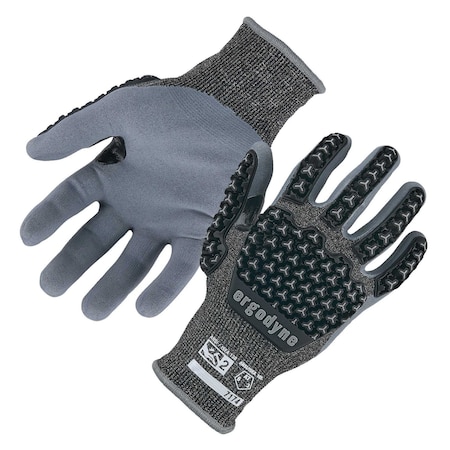 Ergodyne XL Gray Coated A7 Cut-Resistant Impact Gloves 7174