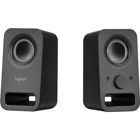 Logitech Multimedia Speakers Z150 with Clear Stereo Sound (Midnight Black, 3W RMS) - Headphone - 2 980-000802