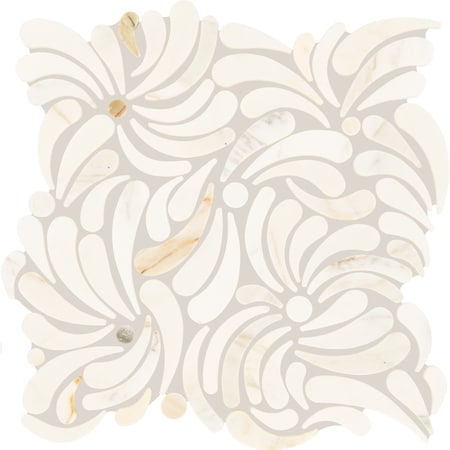Daltile Lavaliere Natural Stone Windblown Mosaic, 10.20 Sqft per Carton, 10PK LV29WINDBLMS1U