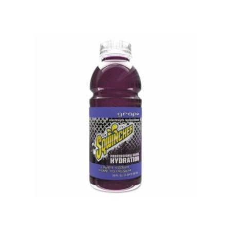 Sqwincher Ready-To-Drink, 20 oz, Wide-Mouth Bottle, Grape, 24PK 690-159030532